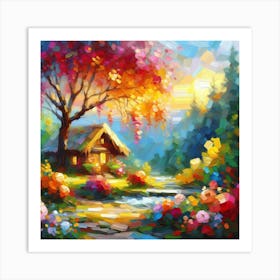 House In The Garden 2 Art Print