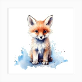 Fox Painting Art Print