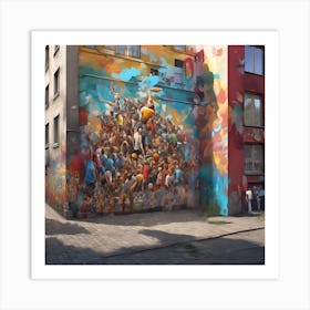 Berlin Street Art Art Print