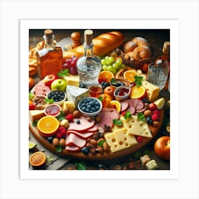 Food Platter Art Print