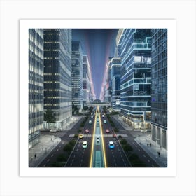 Futuristic Cityscape 40 Art Print