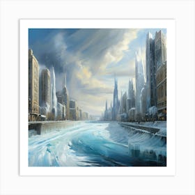 Ice River Art Print