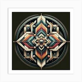 Geometric Mandala Art Print