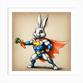 Super Bunny 14 Art Print