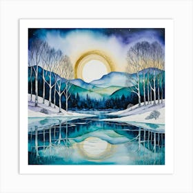 Winter Landscape Art Print