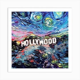 Hollywood Art Starry Night Van Gogh Art Print
