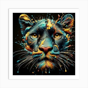 Lion Painting 2 Art Print