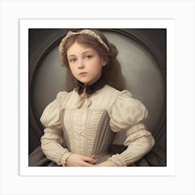 Victorian girl Art Print