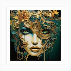 Clockwork Woman Art Print