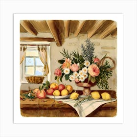 Flowers In A Vase Art Print