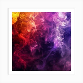 Abstract Smoke Background 12 Art Print