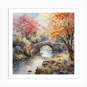 watercolor japanese landscape, soft light,by antoine blanchard and greg rutkowski 2 Art Print