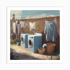 Laundry Day Art Print 1 Art Print