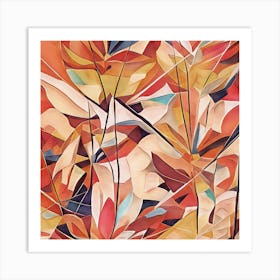 Tropical Plant Abstract Art Print