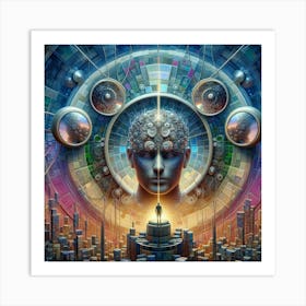 Futuristic Cityscape Art Print