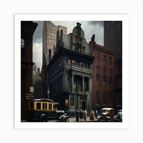 Street Scene In New York City Art Print