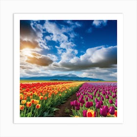 Tulip Field Art Print