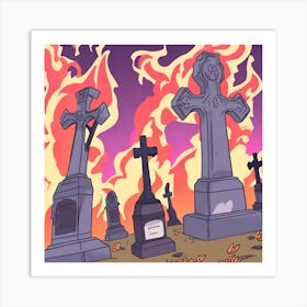 Graveyard 10 Art Print