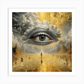 Golden Eye Art Print