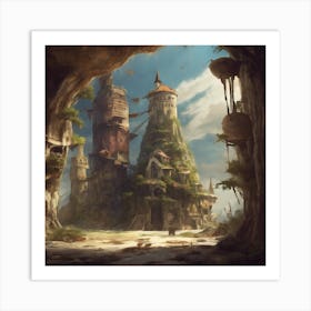 Fantasy Castle 26 Art Print