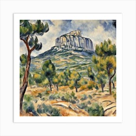 Mont Sainte Victoire 1892–1895, Paul Cézanne 1 Art Print