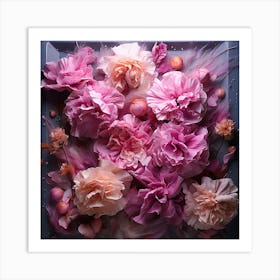 Pink Carnations Art Print
