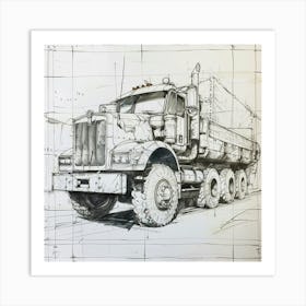 Kenworth Truck Art Print