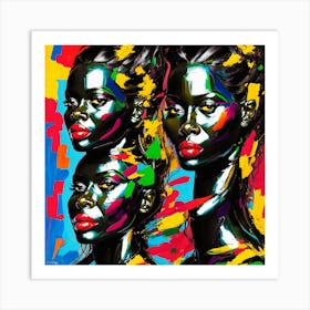 Three Black Women 2 Art Print