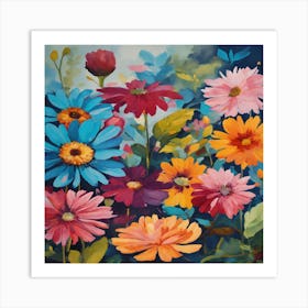 Daisy Garden Art Print