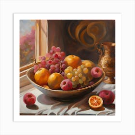 Fruit In A Bowl Art Print