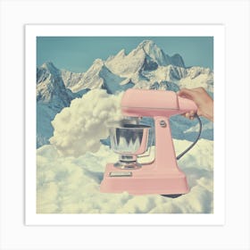 Electric Hand Cloud Mixer Art Print