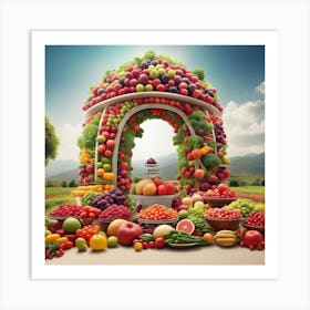 Fruit Arch 1 Art Print