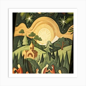 Nativity Scene 17 Art Print