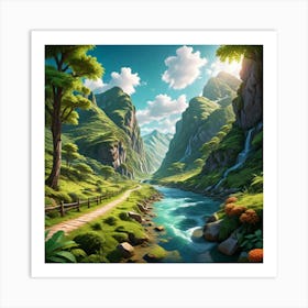 Landscape Painting 1 Art Print