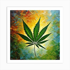 Marijuana Leaf 4 Art Print