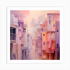 Abstract Cityscape 3 Art Print