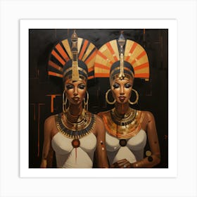 Two Egyptian Women Art Print