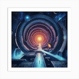 Space Tunnel 1 Art Print