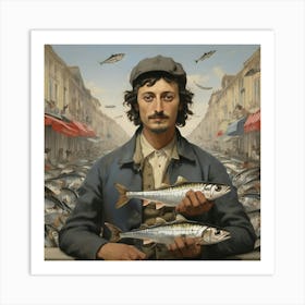 'The Fisherman' Art Print Art Print