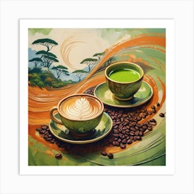 Matcha Latte Art Print