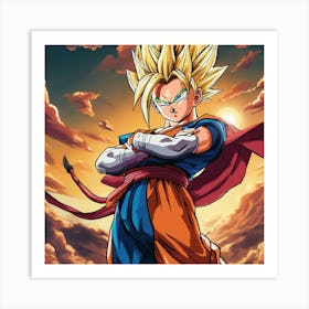 Dragon Ball Z Wallpaper 22 Art Print