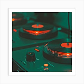 Dj Turntables Art Print