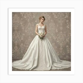 Wedding Dress 3 Art Print