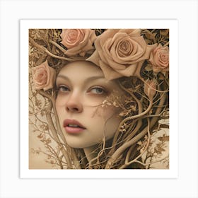 Crown Of Roses Art Print