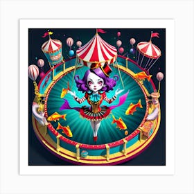 Circus Girl Art Print