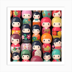 Matryoshka Dolls 3 Art Print