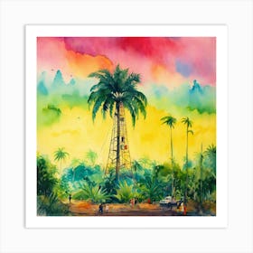 Palm Tree Art Print