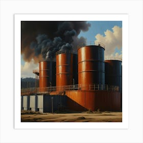 'Black Smoke' Art Print