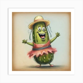 Pickle Girl 1 Art Print