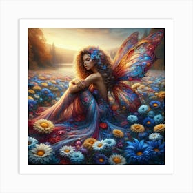 Fairy In The Meadow 4 Art Print